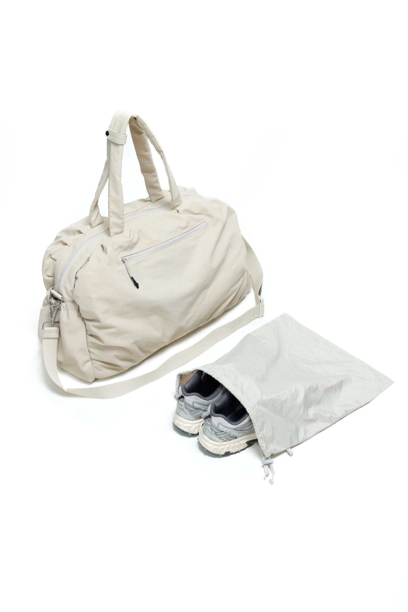 Beige - bag with storage bag